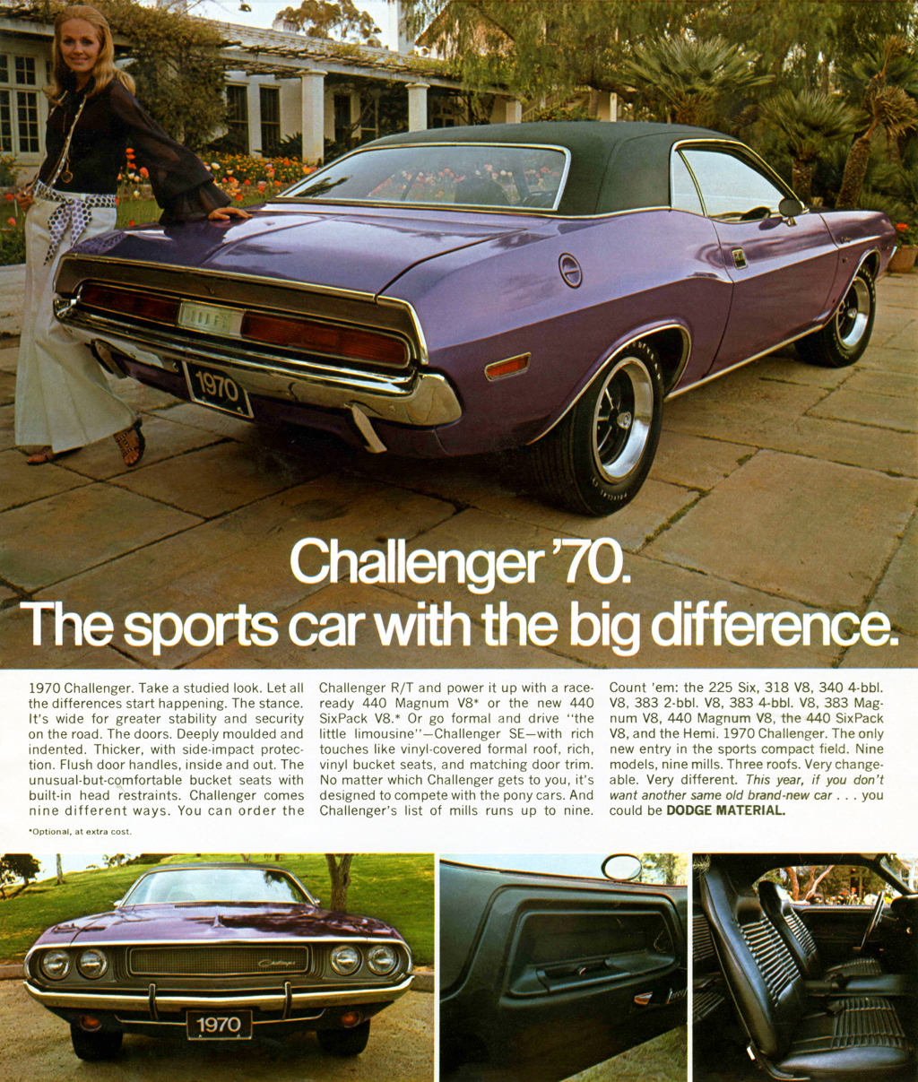 1970 Dodge Challenger girl